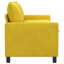 Sofa Gul 156 x 81 x 87,5 cm Fløjl