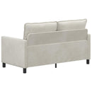 Sofa Cremefarvet 156 x 81 x 87,5 cm Fløjl