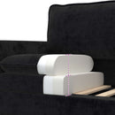Sofa Sort 156 x 81 x 87,5 cm Polyester