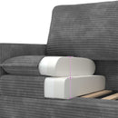 Sofa Lysegrå 156 x 81 x 87,5 cm Polyester