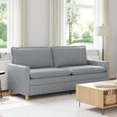 Sofa Lysegrå 196 x 81 x 87,5 cm Stof