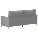 Sofa Lysegrå 196 x 81 x 87,5 cm Stof