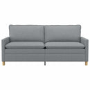 Sofa Lysegrå 196 x 81 x 87,5 cm Stof