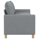 Sofa Lysegrå 196 x 81 x 87,5 cm Stof
