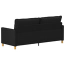 Sofa Sort 196 x 81 x 87,5 cm Stof