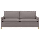 Sofa Gråbrun 196 x 81 x 87,5 cm Stof