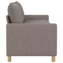 Sofa Gråbrun 196 x 81 x 87,5 cm Stof