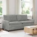 Sofa Lysegrå 196 x 81 x 87,5 cm Fløjl