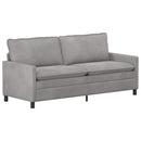 Sofa Lysegrå 196 x 81 x 87,5 cm Fløjl