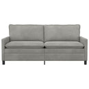Sofa Lysegrå 196 x 81 x 87,5 cm Fløjl