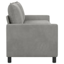 Sofa Lysegrå 196 x 81 x 87,5 cm Fløjl