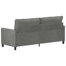 Sofa Mørkegrå 196 x 81 x 87,5 cm Fløjl