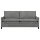 Sofa Mørkegrå 196 x 81 x 87,5 cm Fløjl