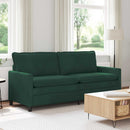 Sofa Mørkegrøn 196 x 81 x 87,5 cm Fløjl