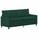 Sofa Mørkegrøn 196 x 81 x 87,5 cm Fløjl