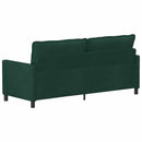 Sofa Mørkegrøn 196 x 81 x 87,5 cm Fløjl