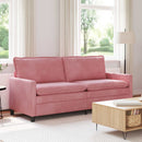 Sofa Lyserød 196 x 81 x 87,5 cm Fløjl