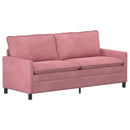 Sofa Lyserød 196 x 81 x 87,5 cm Fløjl