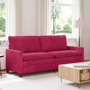 Sofa Vinrød 196 x 81 x 87,5 cm Fløjl