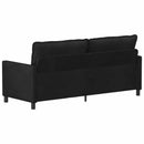 Sofa Sort 196 x 81 x 87,5 cm Fløjl