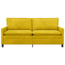 Sofa Gul 196 x 81 x 87,5 cm Fløjl