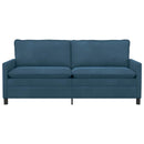 Sofa Blå 196 x 81 x 87,5 cm Fløjl