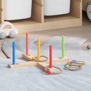 Ring Toss Game Set Flerfarvet 41 x 41 x 16 cm Massivt fyrretræ