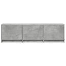 TV-bord med LED 140x34x40 cm Betongrå Konstrueret træ