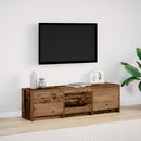 TV-bord med LED Gammelt træ 140 x 34 x 40 cm Konstrueret træ