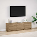 TV-bord med LED Artisan eg 140 x 34 x 40 cm Konstrueret træ