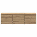 TV-bord med LED Artisan eg 140 x 34 x 40 cm Konstrueret træ
