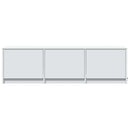 TV-bord med LED 140 x 34 x 40 cm Hvid Konstrueret træ