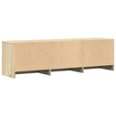 TV-bord med LED Sonoma eg 140 x 34 x 40 cm Konstrueret træ