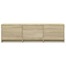 TV-bord med LED Sonoma eg 140 x 34 x 40 cm Konstrueret træ