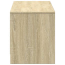 TV-bord med LED Sonoma eg 140 x 34 x 40 cm Konstrueret træ