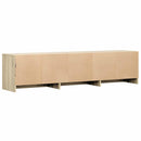 TV-bord med LED 165 x 34 x 40 cm Sonoma-eg Konstrueret træ