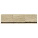 TV-bord med LED 165 x 34 x 40 cm Sonoma-eg Konstrueret træ