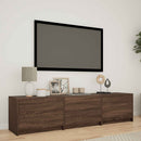 TV-bord med LED Brun eg 165 x 34 x 40 cm Konstrueret træ