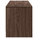 TV-bord med LED Brun eg 165 x 34 x 40 cm Konstrueret træ