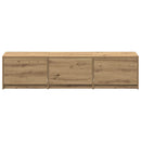 TV-bord med LED Artisan eg 165 x 34 x 40 cm Konstrueret træ