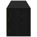 TV-bord med LED Sort Eg 165 x 34 x 40 cm Konstrueret træ