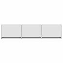 TV-bord med LED 165 x 34 x 40 cm Hvid Konstrueret træ