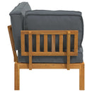 Sofa Sæt med pude Antracit 133 x 92 x 69 cm Massivt Akacietræ