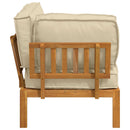 Sofa Sæt med pude Beige 133 x 92 x 69 cm Massivt Akacietræ