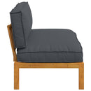 Sofa Sæt med pude Antracit 120 x 92 x 69 cm Massivt Akacietræ