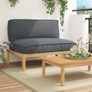 Sofa Sæt med pude Antracit 120 x 92 x 69 cm Massivt Akacietræ