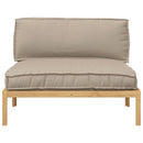 Sofa Sæt med pude Gråbrun 120 x 92 x 69 cm Massivt Akacietræ