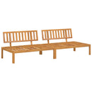 Sofa Sæt med pude Gråbrun 240 x 92 x 69 cm Massivt Akacietræ