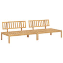 Sofa Sæt med pude Antracit 240 x 92 x 69 cm Massivt Akacietræ