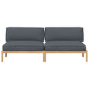 Sofa Sæt med pude Antracit 240 x 92 x 69 cm Massivt Akacietræ